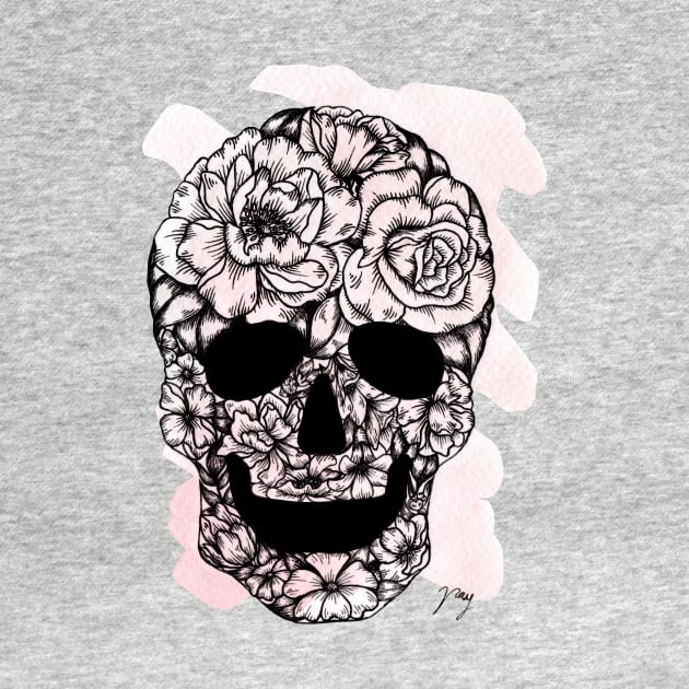 Floral Skull by Akbaly